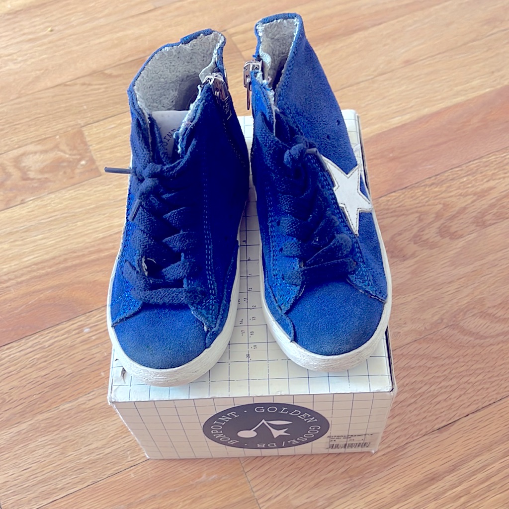 Golden Goose For Bonpoint Royal Blue With White Star Size 24 Unisex Hard To Find